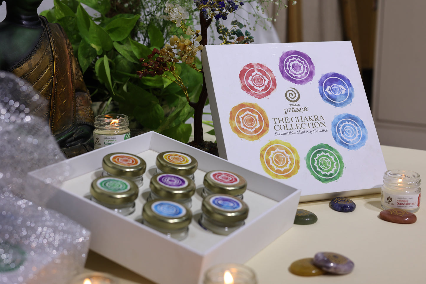 Chakra Collection Mini Jar Candle Set – 7 Aromas