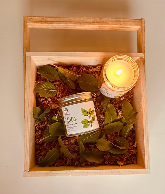 Tulsi Candle Gift Hamper