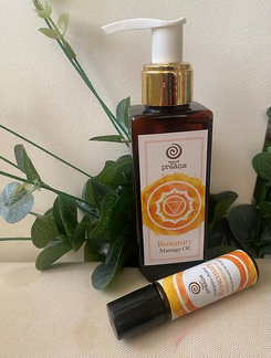 Rosemary Body Massage Oil 100ml & Roll-on 10ml