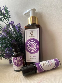 Lavender Body Massage Oil, Roll-on & Diffuser Oil