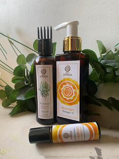 Rosemary Body Massage Oil, Roll-on & Hair Oil