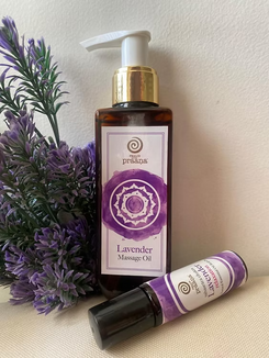 Lavender Body Massage Oil 100ml & Roll-on 10ml