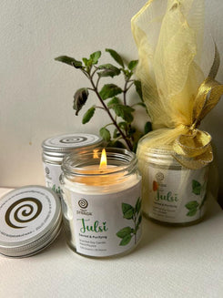Tulsi Infused Aroma Candles